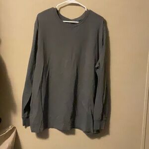 George Men's Charcoal Long Sleeve Tee